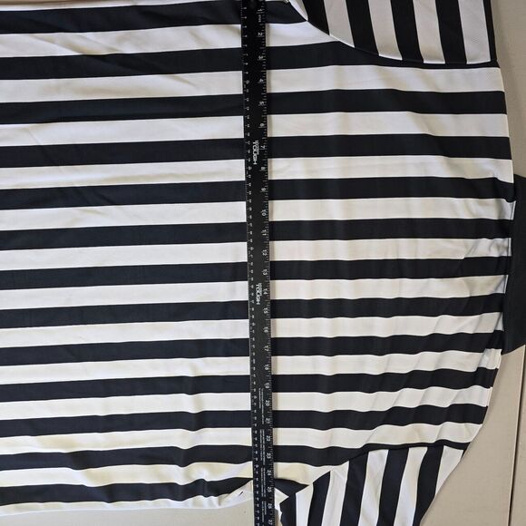 Cliff Keen Athletic Referee Shirt Men's XXL Black White Stripe Long Sleeve Zip - Picture 6 of 15